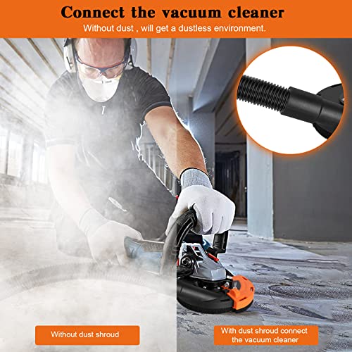 5 Inch Dust Shroud,Hardell Expert Surface Grinding Dust Shroud For Angle Grinder, Universal Surface Grinding Shroud (125Mm) #TOP5