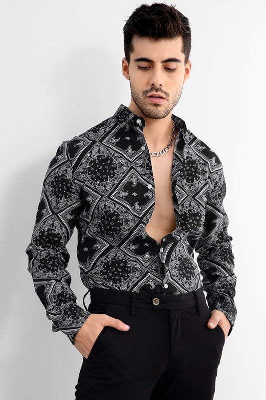 Image of SNITCH Mandala Print Shirt for Men