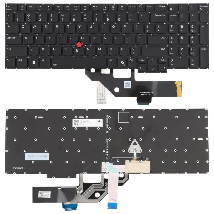 Clavier d'ordinateur portable rétroéclairé Lenovo ThinkPad E16 Gen 1 US pièce de rechange