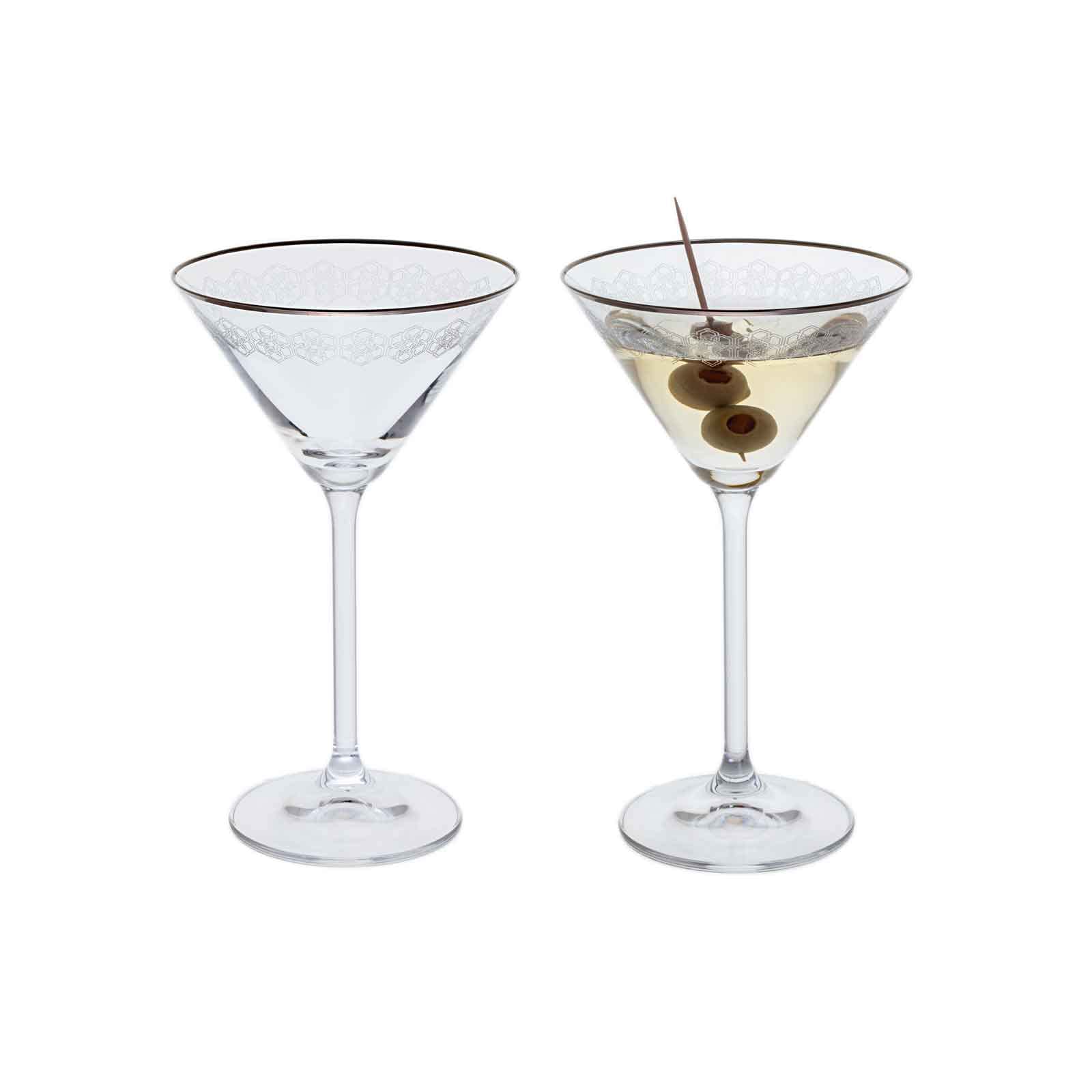 Dartington Crystal Gatsby Martini Pair