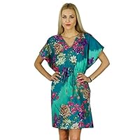 Algopix Similar Product 2 - Bimba Women Short Cotton Kaftan Kimono