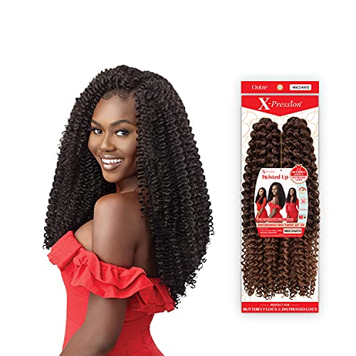 Outre Crochê Tranças X-Pression Twisted Up Water Wave Fro Twist 55,88 cm 2X (1 pacote, 1)