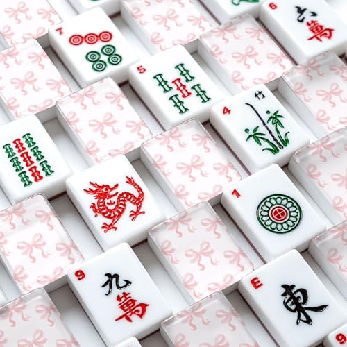Set de Fichas American Mahjong 166 piezas con bolsa y dados miniatura 4