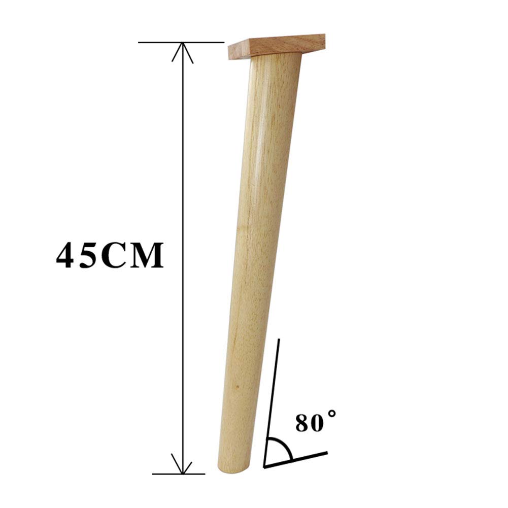 Gambe di appoggio dei Piedi del Divano in Legno massello, Gambe in Legno massello Resistenti e Resistenti, 4 carichi 300 kg, 1 Confezione da 4.