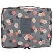 Jiaruo multi-function travel cosmetic bag waterproof Makeup bags (floral blue)