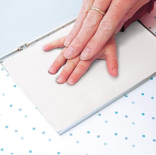 Miniatura 5 de Sculpey Keepsake® Kit de bricolaje para hornear arcilla para horno, marco de memoria para manos y patas (embalaje no minorista). Blanco, no tóxico,