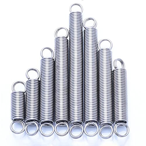 ELLANA Extension Heavy 5 Pieces, 0.5mm Wire Diameter, 3mm Outer Diameter, 15-120mm Length 304 Stainless Steel Small Expansion Tension Spring Wire Hook ( Size : 60mm )