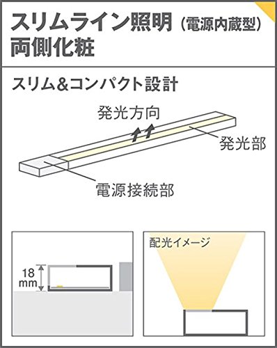 Amazon.co.jp: Panasonic LED スリムラインライト 壁直付型 スイッチ