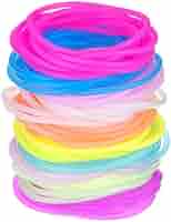 Lienel a go-go! タオル Amazon.com : Hotop 100 Pcs 80s Multicolor Silicone Jelly