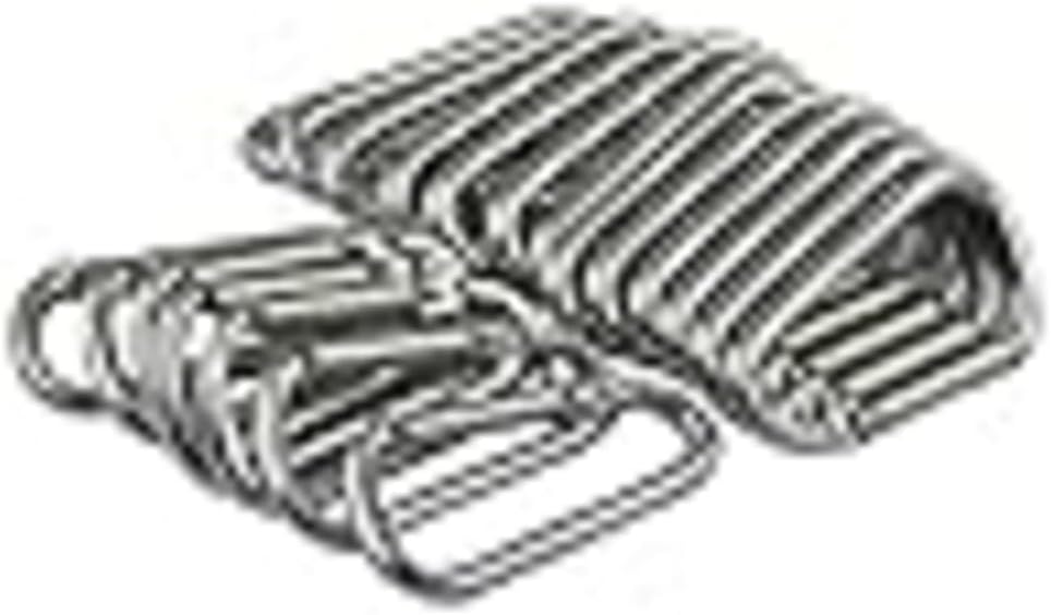 20X Stainless Steel D Ring Shape Carabiner Spring Snap Key Chain Clip Hook Buckles for Outdoor Activities, Camping, Hiking, Fishing, Hunting, Bicycling, Silver