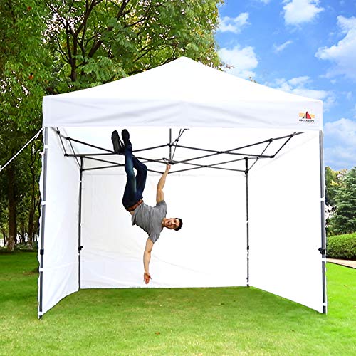 Image of ABCCANOPY Heavy Duty Easy Pop up Canopy Tent with Sidewalls 10x10, Yellow