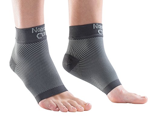 NatraCure Plantar Fasciitis Socks - Compression Foot, Ankle, Heel Sleeves - (Size: Large)
