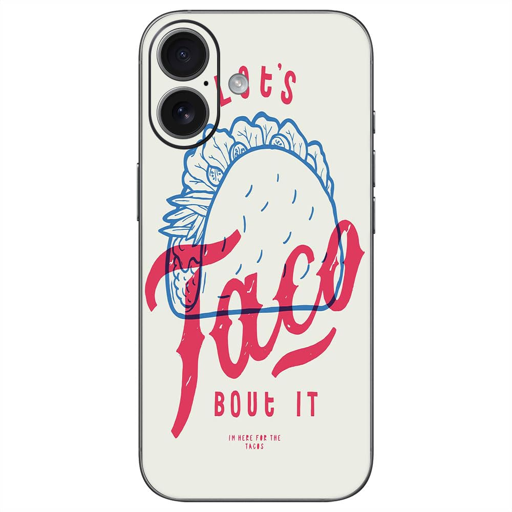 GADGETS WRAP Printed Vinyl Wrap Skin Sticker Decal for Apple iPhone 17 - Let's Taco Bout It (I'm Here for The Tacos) Poster Multicolor