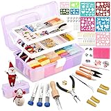 Complete 327Pcs Needle Felting Starter Kit, Needle Felting Tools and Supplies with 55 Colors Felt...