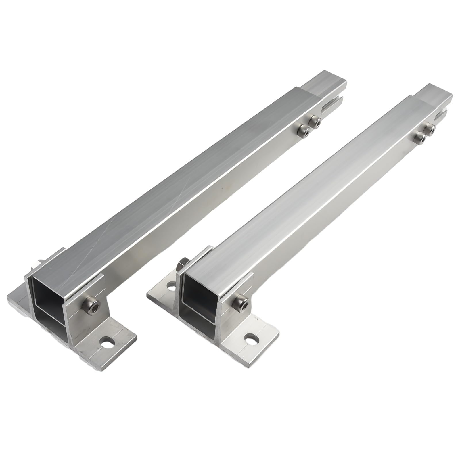 Kit di Montaggio per Pannello Solare, Staffa per Tetto, Regolabile da 0 a 60°, in Lega di Alluminio, per roulotte, Balcone, Tetto Piatto, Confezione da 4