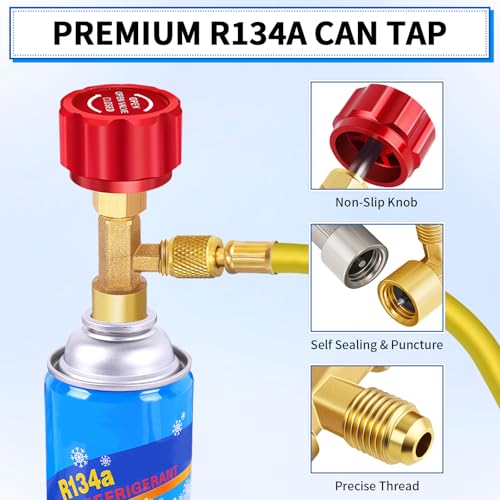 Kit de Adaptadores R134A Boltigen con Válvulas y Conectores miniatura 5