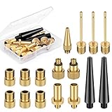 【3 Ventilnadel für Ballpumpe】 (Länge ca. 40 mm) mit Schraubgewinde für Fußball, Volleyball, Basketball, Luftmatratzen uvm.