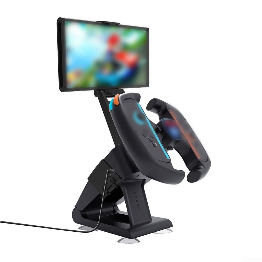 Volante da corsa per Nintendo Switch 2, per supporto Joy-Con per controller sinistro e destro, Gameplay dinamico, 2026