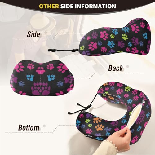 Almohada de Espuma Viscoelástica Redonda Ligera Portátil miniatura 4