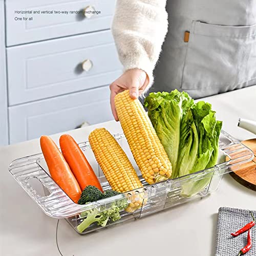 Collapsible Strainer Over The Sink- Collapsible Colander For Kitchen，Multi-Function Collapsible Wash Vegetables And Fruits, Drain Cooked Pasta And Dry Dishes Strainers And Colanders #TOP5