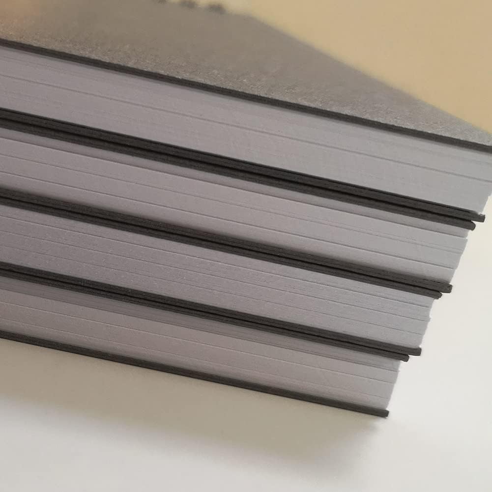 YUREE Notebook Spiral Journal Unruled, A5, 100gsm Thick Blank Paper & Hard Kraft Cover, 60 Sheets (120 Pages), 8.4" x 6", Gray, 4 Pack