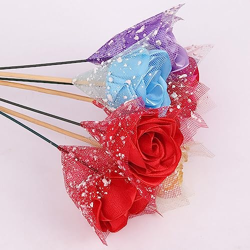 EUBUY Flower Wrapping Mesh Paper, 1 Roll 16 Yards 6 Inch Wide Snow Dots Flower Wrapping Mesh Paper Tulle Mesh Floral Bouquet Packaging Paper Holiday Wedding Birthday Decoration for Fresh Flowers