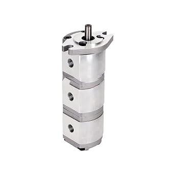 Hydraulic Gear Pump HGP Three-Stage Pump HGP-111A-F6-6-6R/8-8-8R/1-1-1R High Pressure Pump Hydraulic Triple Gear PumpHGP-111A-F6-1-1R