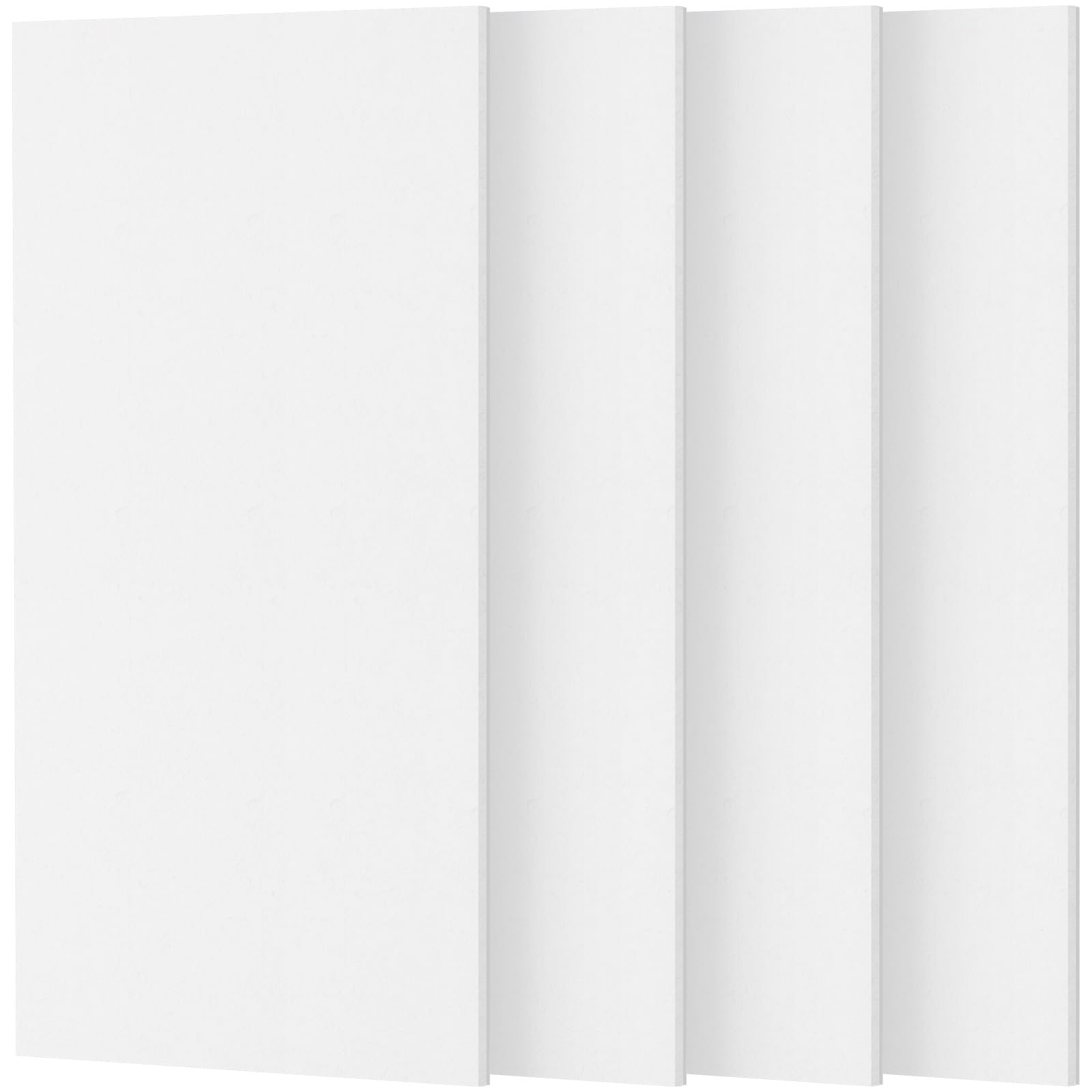 TONOR Duże Panele Akustyczne, Samoprzylepne, 112 X 55 Cm, Płyty Akustyczne Do Okładzin Ściennych, Do Obróbki Akustycznej I Dekoracji Ścian, Studio, Domu, Biura, 4 Sztuki, Białe