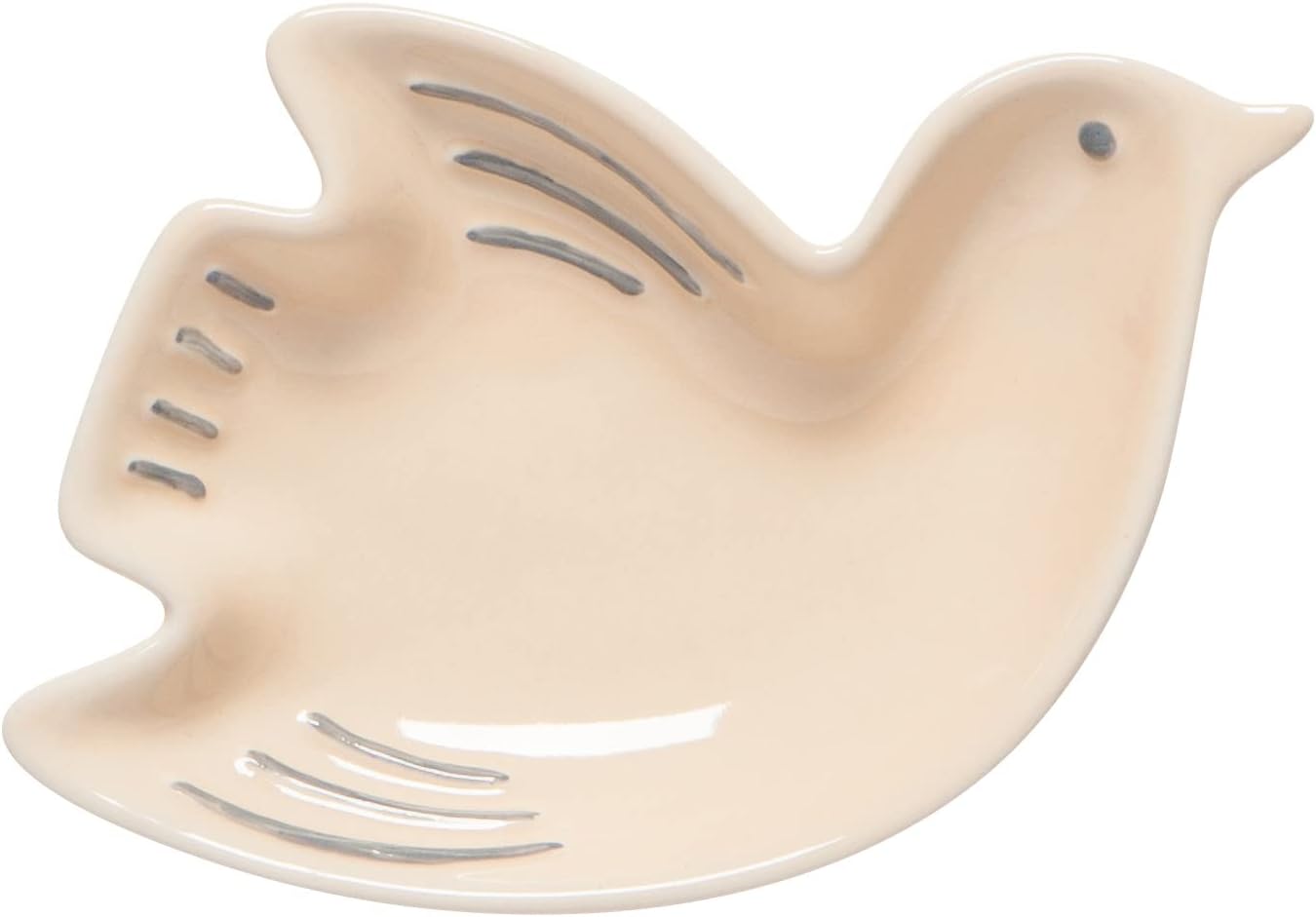 Now Designs Bird Shaped Ceramic Pinch Bowl Set, Soy Sauce Dish, Set of 6