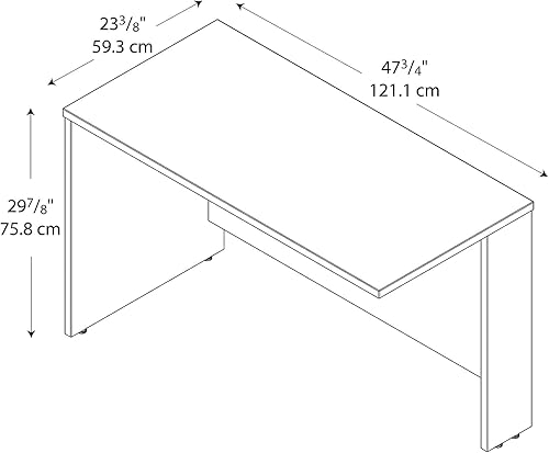 Miniatura 10 de Bush Furniture WC12924 Westfield 48Wx24D Puente de retorno color cereza moca Cereza moca,Mahogany,Cerezo Natural,hansen
