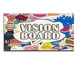 3 in 1 Vision Board: Decorative, Foldable, Dry Erase Vision Board kit with 200+ Motivational...