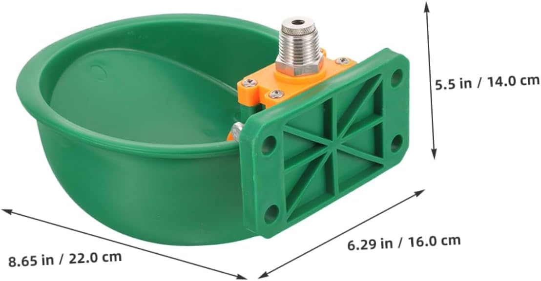 2pcs Automatic Drinking Water Bowl for Cattle Goat and Sheep Plastic Waterer Feeder Lid for Livestock and Farm Use