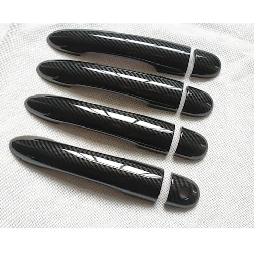 Poignées de garniture Clio 3 carbone protection anti-rayure auto