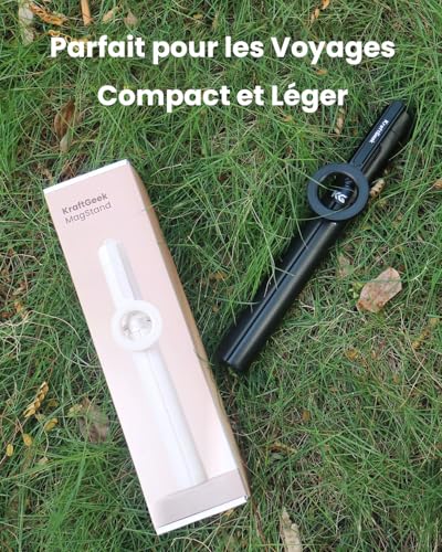 Trépied smartphone 163cm KraftGeek avec télécommande Bluetooth noire