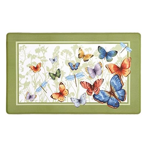 Achim Anti-Fatigue Floor Mat (Butterflies) Cover