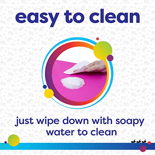 Flybar Antsy Pants Tumbling Mat – Gymnastics Mat, Easy To Clean Gym Mat, Sturdy, Foldable Tumbling Mat For Kids, Padded, Lightweight, Portable, Carrying Handle, Gymnastics Equipment For Activity Play, Pink Ombre Colors #TOP4