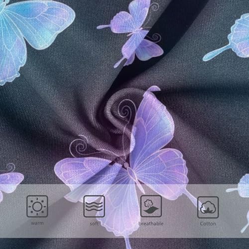 Colorful Purple Blue Butterfies Black Panties Little Girl Toddlers Underwear Floral Cotton Flower Underpants Briefs 2t3