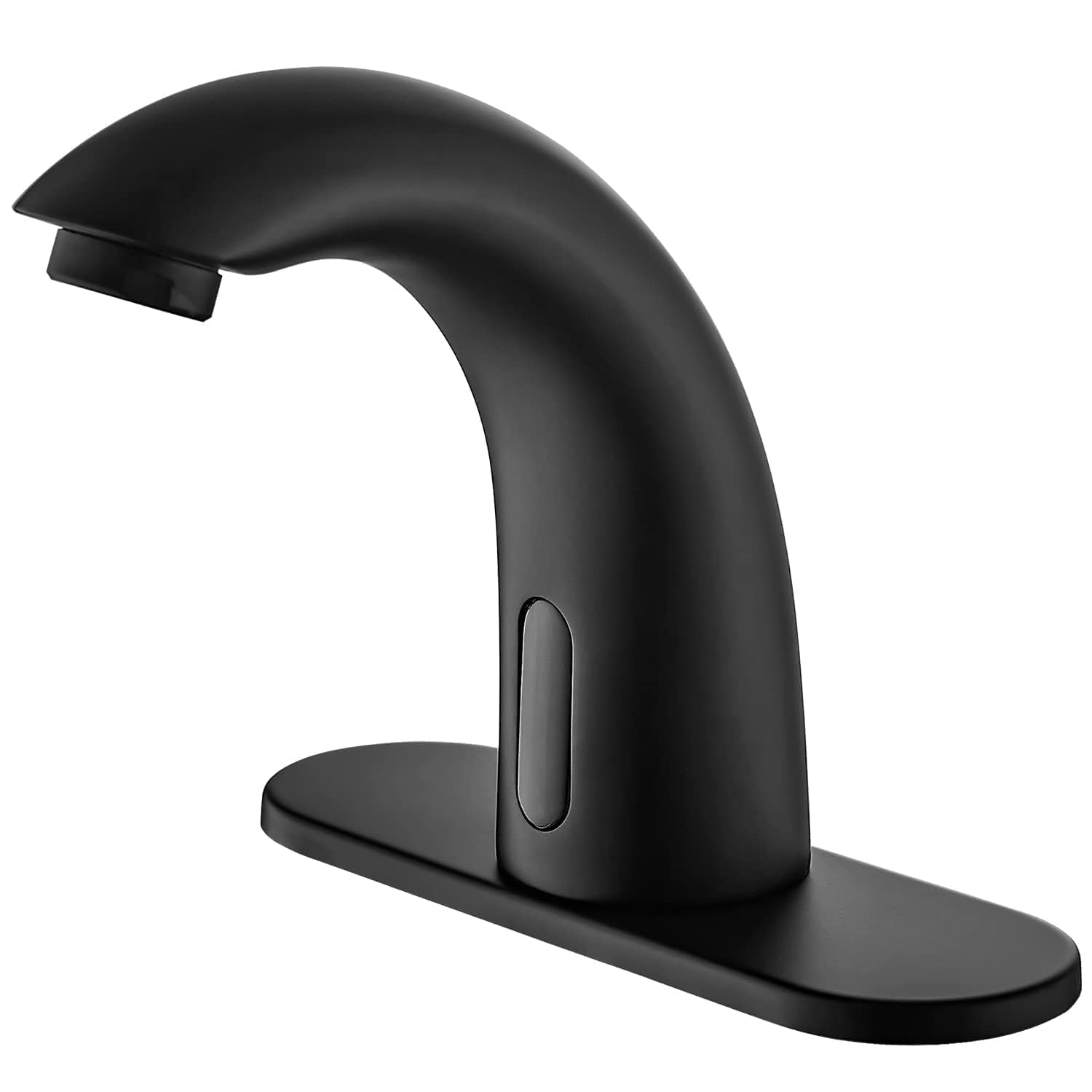 Touchless Bathroom Sink Faucet - Automatic Motion Sensor - Battery Operated for Commercial Lavatory Bathroom, Matte Black