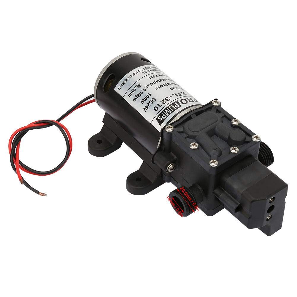 Pompa acqua ad alta pressione autoadescante a diaframma elettrico 24V 100W con pressostato 3210YD-24-100 flusso 8L / M 1.5M 70M per attrezzatura chimica, nave, riempimento di bevande
