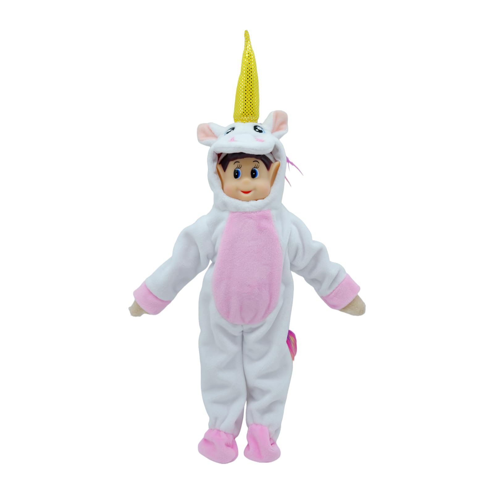 Christmas Elf Accessories Clothes,Unicorn Costume Couture Outfits, Doll is not Included. (White)