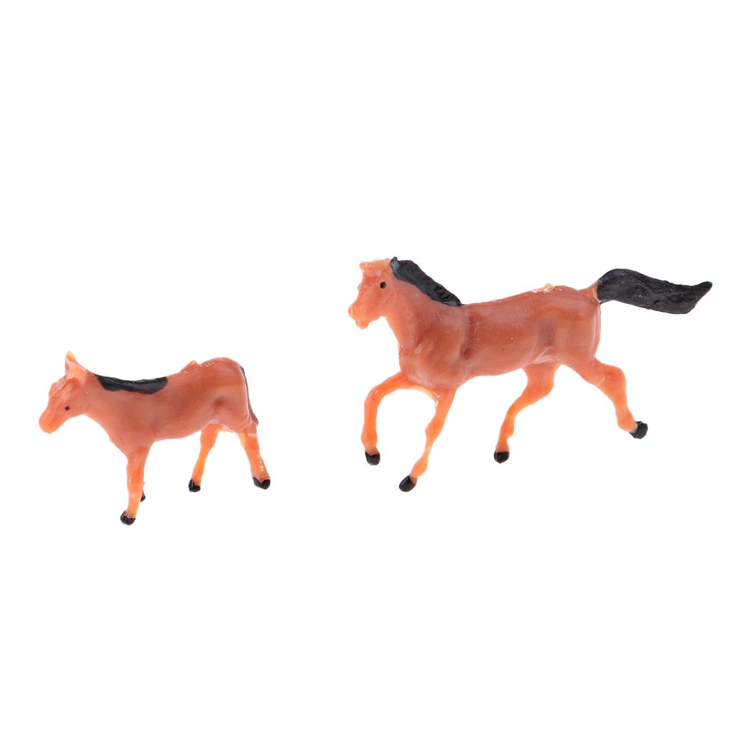 enakshi (label) Enakshi 10Pcs 1/87 HO Scale Horses Model Painted Animal Figure for Miniature Models|Collectibles-picture-13