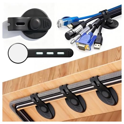 Cfyouend Silicone Self Adhesive Under Desk Cable Management 12Pcs - Black | Adjustable, Elastic, Cord Organizers for Computer, TV, Machine Wires in Homes, Offices, Schools, Classrooms and Factories