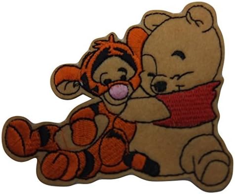 Winnie The Pooh Series Baby Pooh Hugging Baby Tiger Figure Embroidered Patch Decorative Applique
