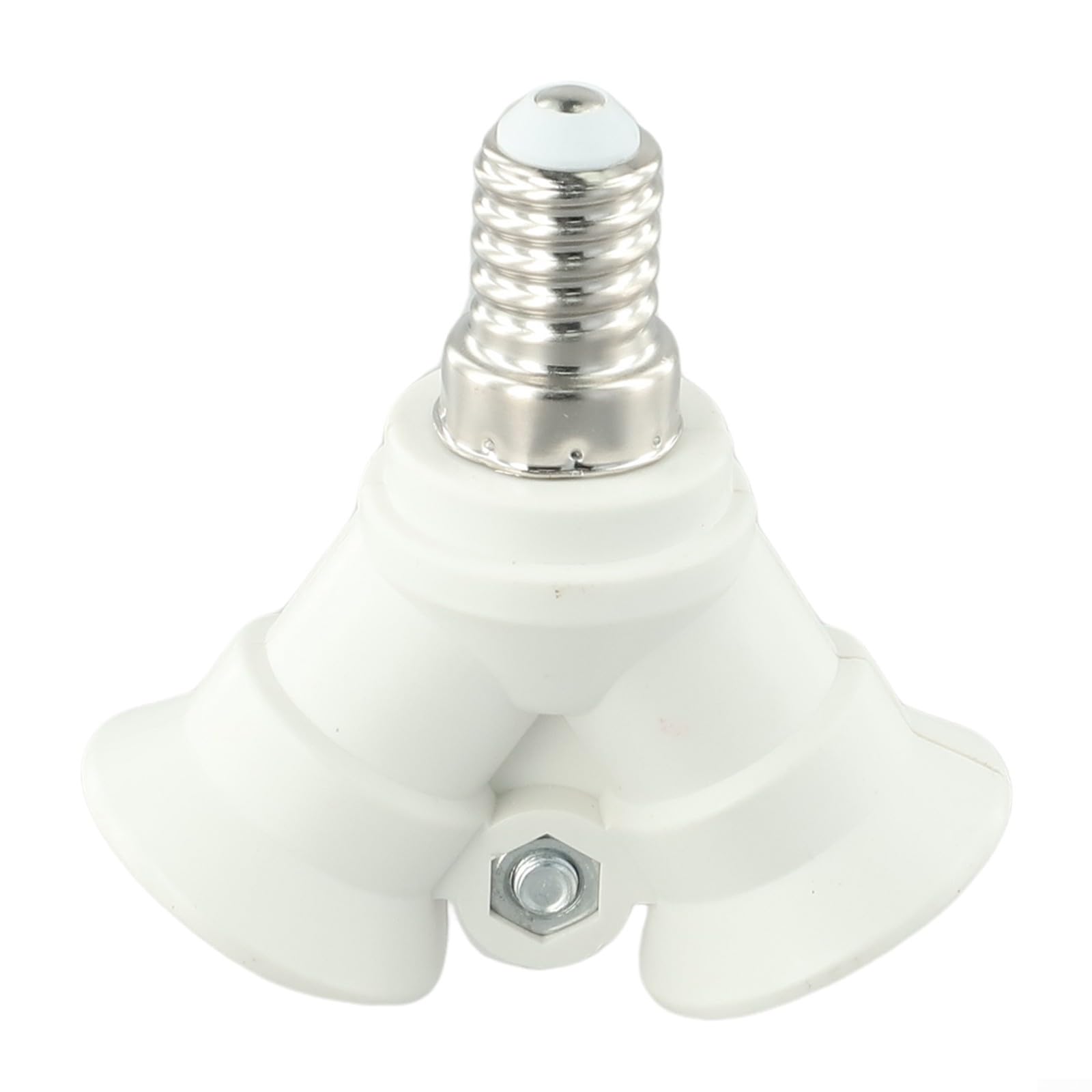 Gdfnmogo E14 to Double E14 Lamp Base Converter,Adjustable Light Bulb Adapter Socket Splitter for Ceiling Photography Lighting PBT 220-230V
