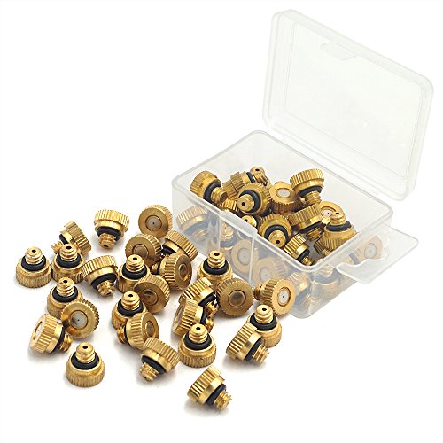Sywon 40 pack brass misting nozzles replacement heads f…