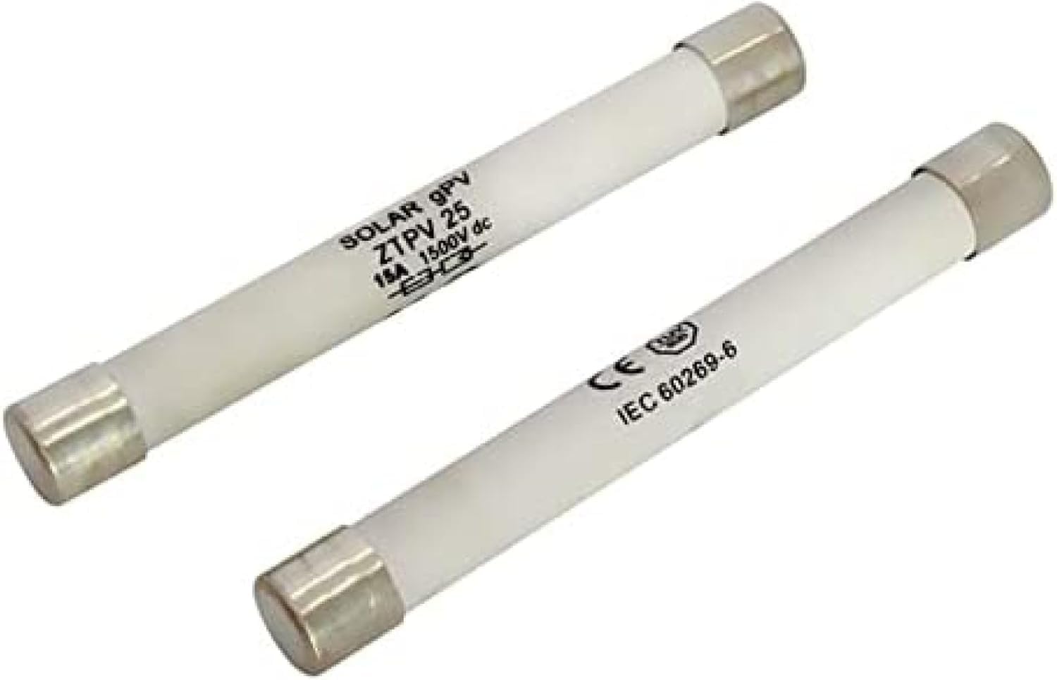 Circ 1500vdc 10 * 85mm Connettore Fusibile in Linea 15a / 20a 1500 V CC Cavo al Portafusibile Solare Fotovoltaico Femmina, 15a Fuse Only