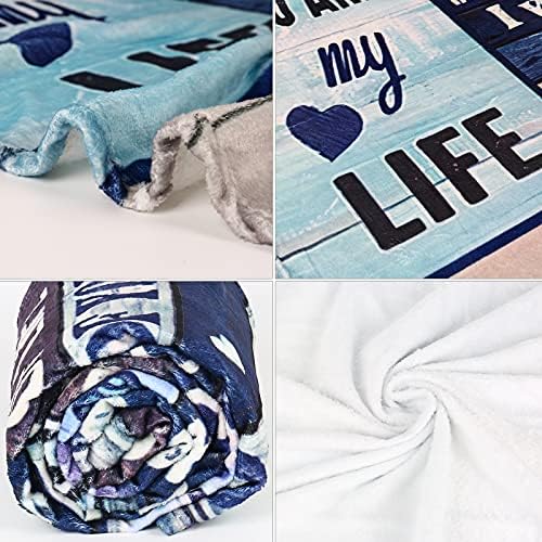 Personalized To My Wife Blanket from Husband, for Wife 's Mail Blanket Love Words to Wife that YOU ARE my LIFE Flannel Blanket Gifts - Christmas Birthday Valentine's Day Gift Bed Blanket (130*150cm)