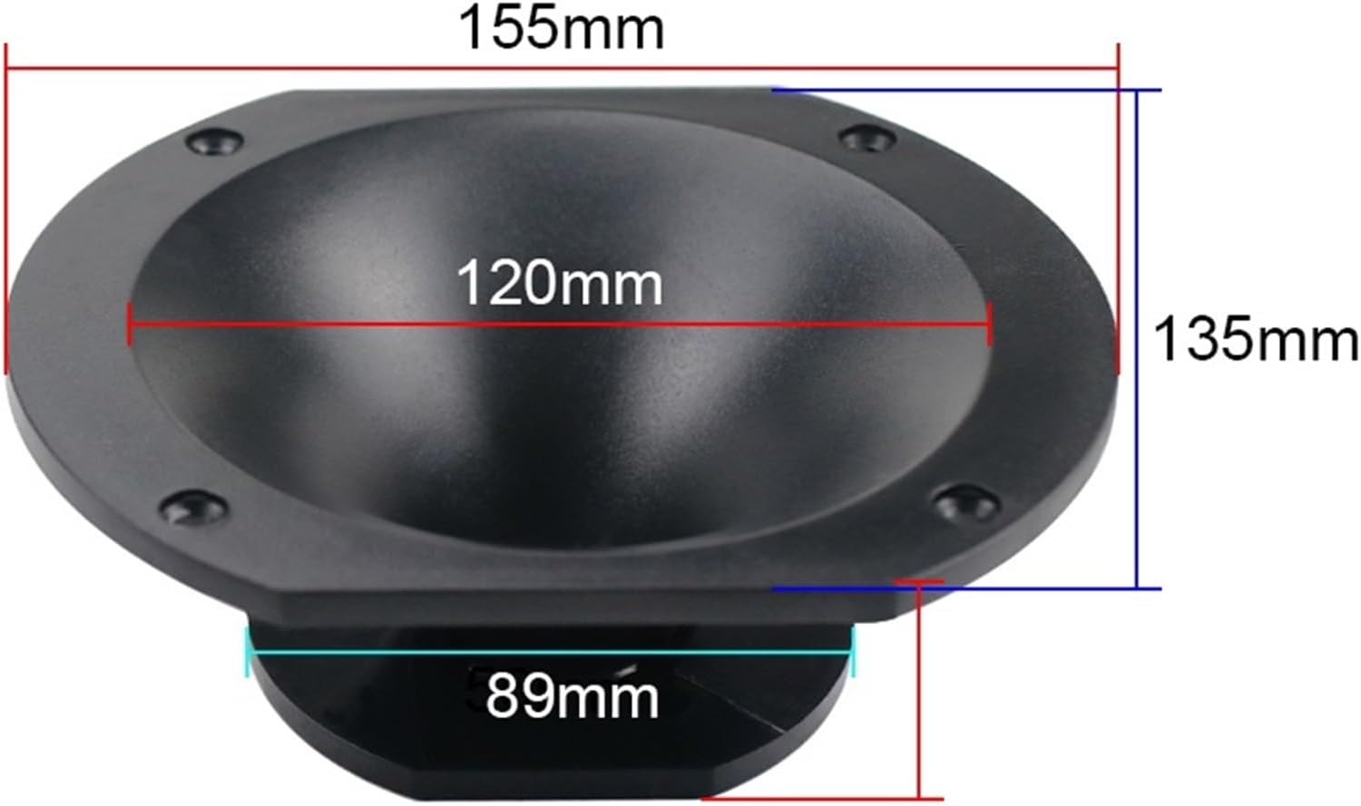 135 * 155mm Stage Speaker ABS Horn Throat Speaker Unit Professional Stage Loudspeaker Accessories 2PCS