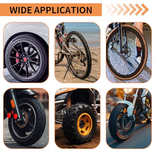 Siyurongg 4 Stück Montierhebel Reifen 27 cm mit 4 Felgenschützern, Tragbares und einfach zu verwendendes Werkzeugset zum Wechseln von Motorrad-, Fahrrad- und Autoreifen