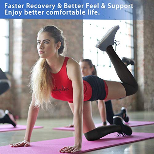 5 Pairs Graduated Copper Compression Socks for Men & Women 15-20mmHg Knee High Support Socks for Running Athletic Cycling4